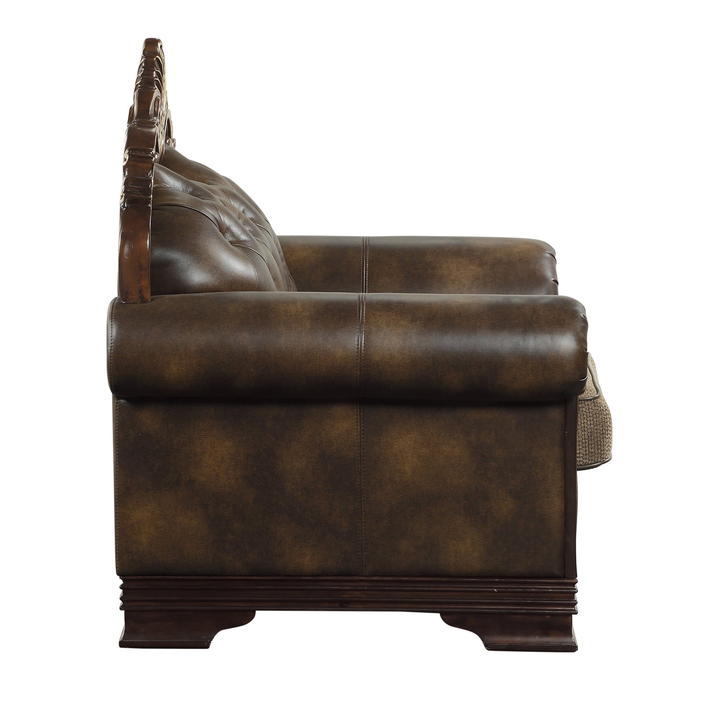 Croydon Dark Cherry Loveseat - SET | 9815-2A | 9815-2B - Luna Furniture - Dallas Store