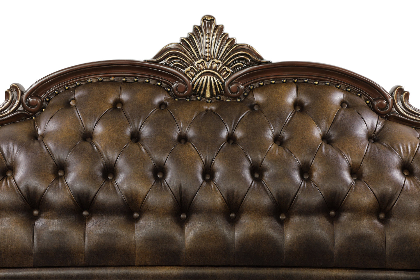 Croydon Dark Cherry Sofa - SET | 9815-3A | 9815-3B - Luna Furniture - Dallas Store