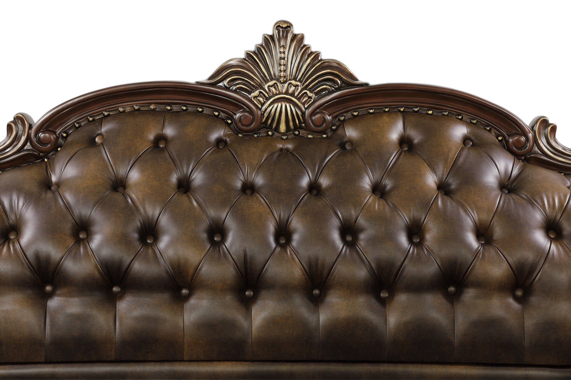 Croydon Dark Cherry Sofa - SET | 9815-3A | 9815-3B - Luna Furniture - Dallas Store