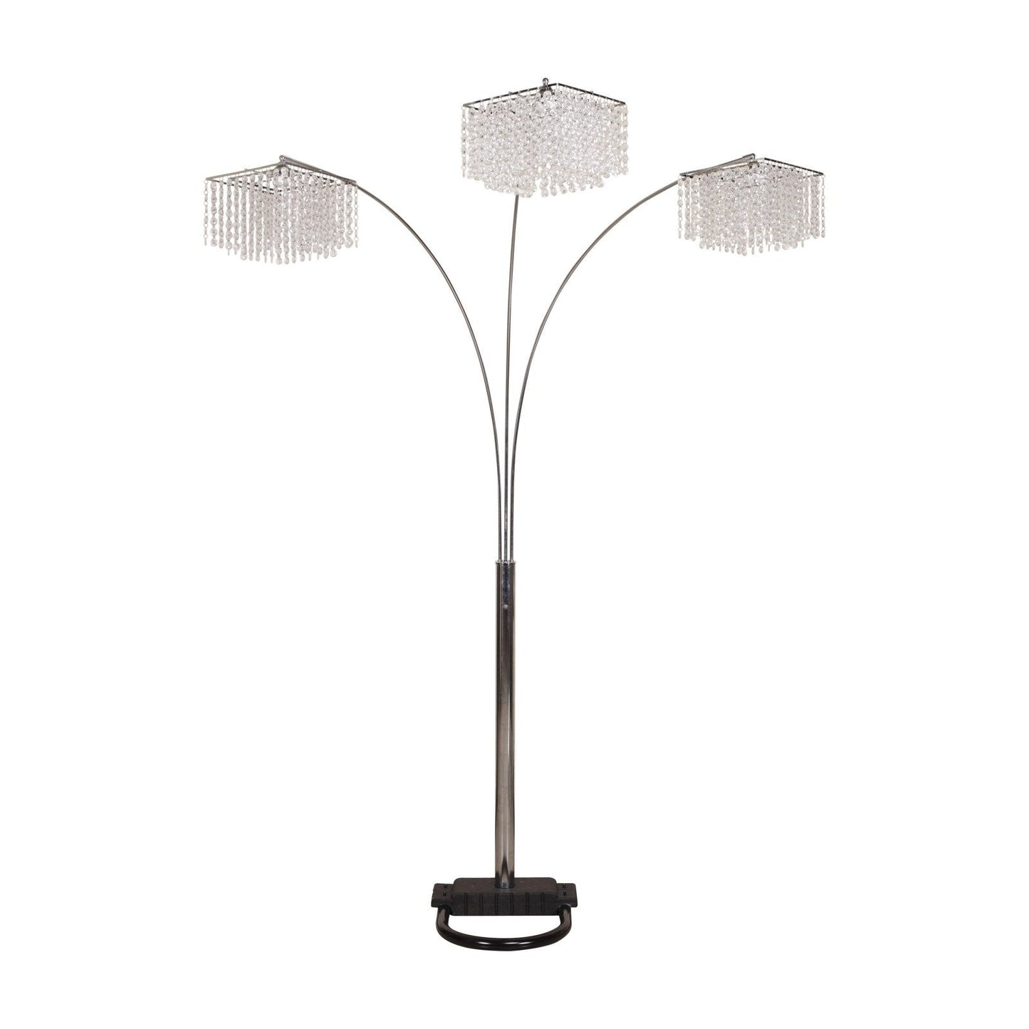 Crystal Chrome 87" Floor Lamp - 6217F-SV - Luna Furniture - Dallas Store