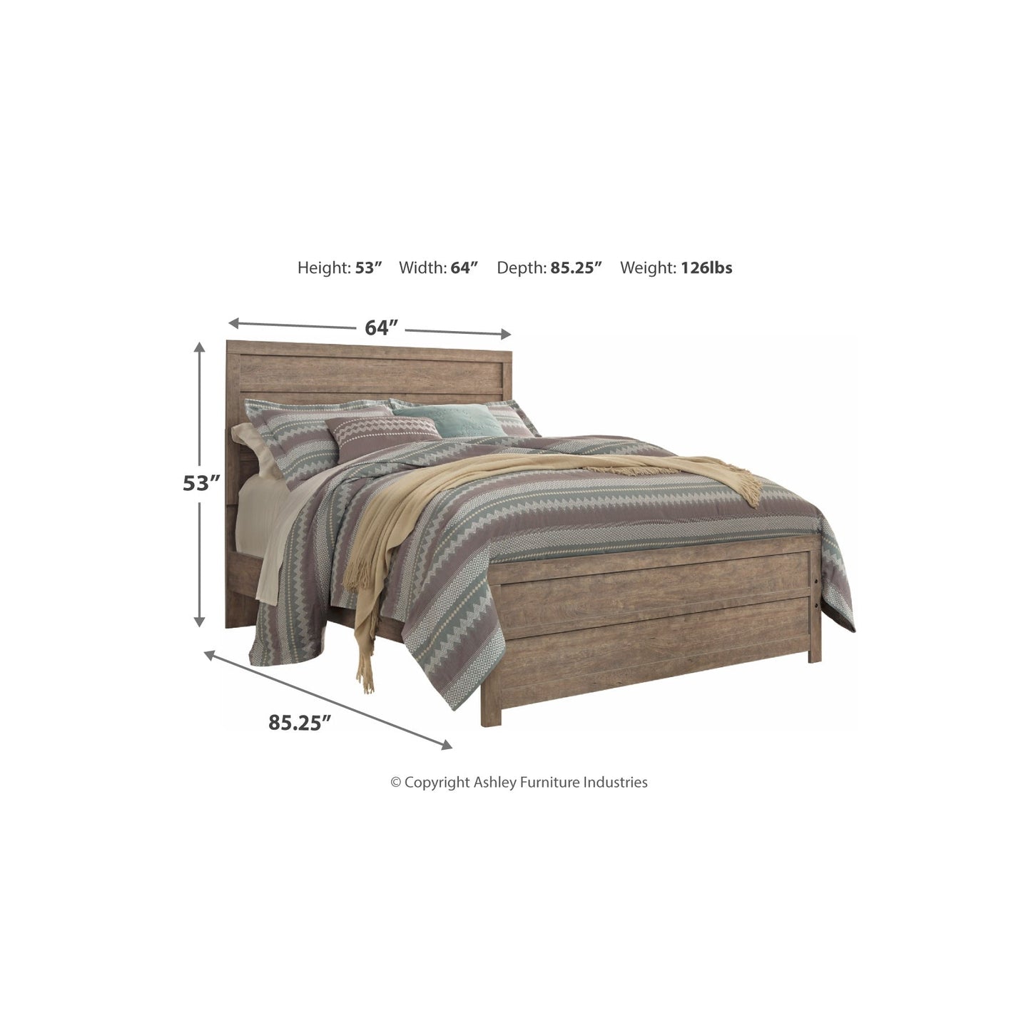 Culverbach Gray Panel Bedroom Set - SET | B070-72 | B070-97 | B070-31 | B070-36 | B070-92 | B070-46 - Luna Furniture - Dallas Store