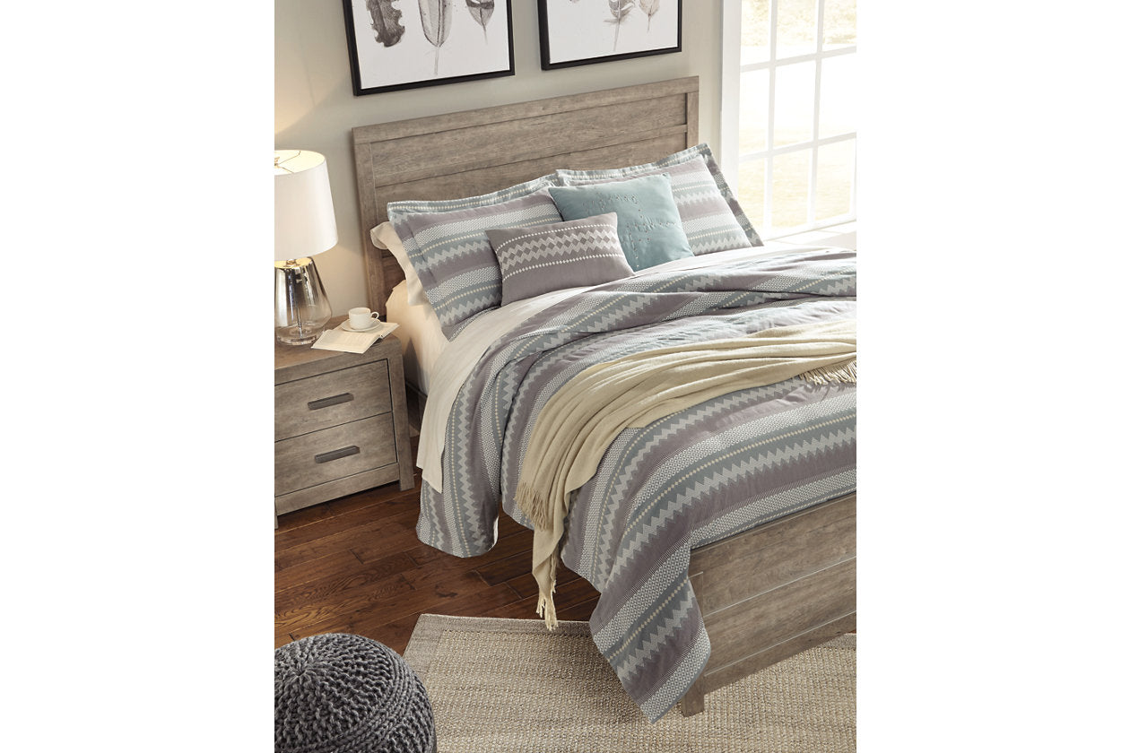 Culverbach Gray Queen Panel Bed - SET | B070-71 | B070-96 - Luna Furniture - Dallas Store