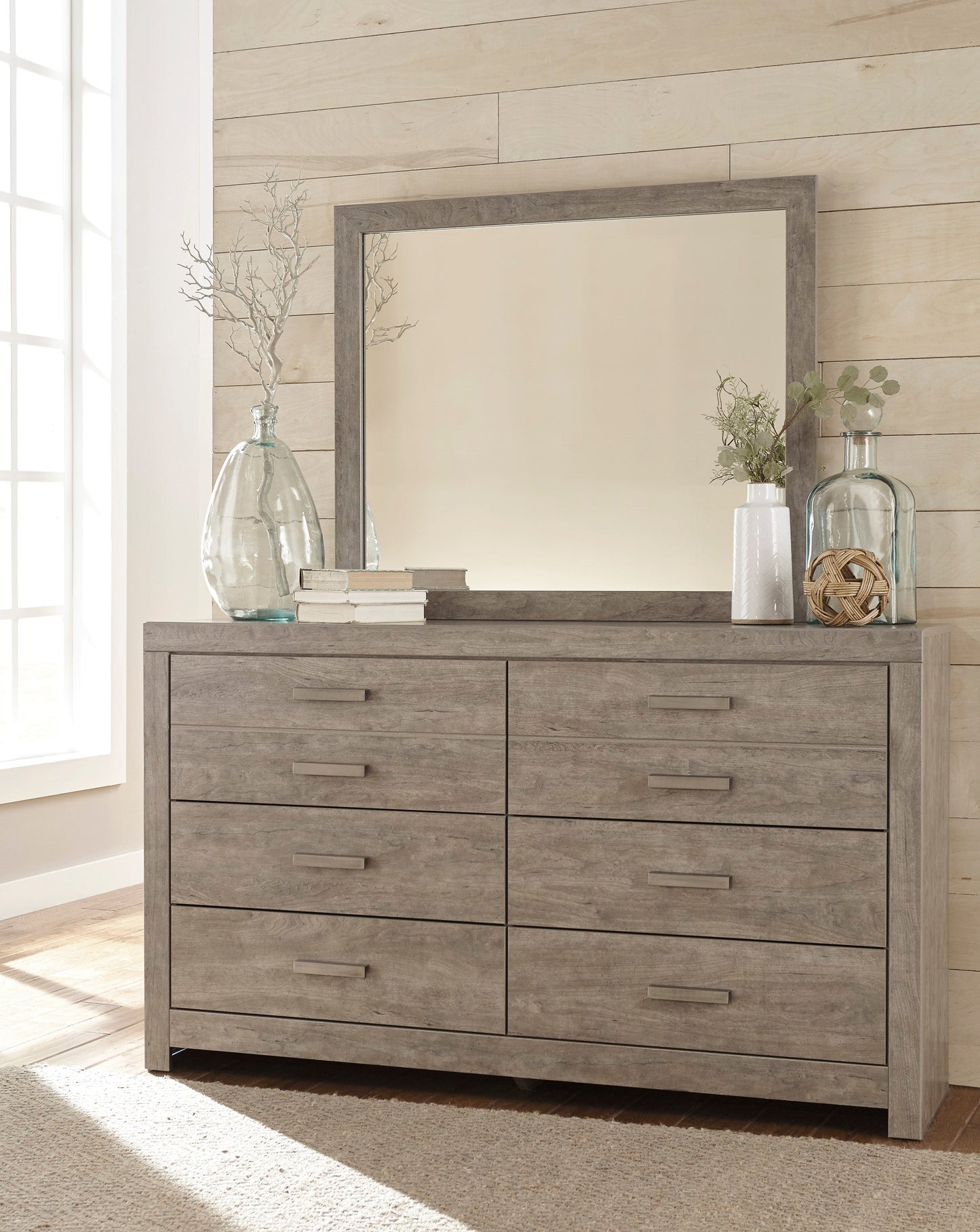Culverbach Gray Upholstered Panel Bedroom Set - SET | B130-581 | B070-92 | B070-46 - Luna Furniture - Dallas Store