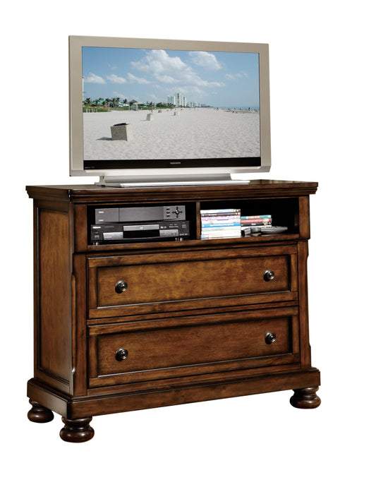 Cumberland Brown Cherry TV Chest - 2159-11 - Luna Furniture - Dallas Store