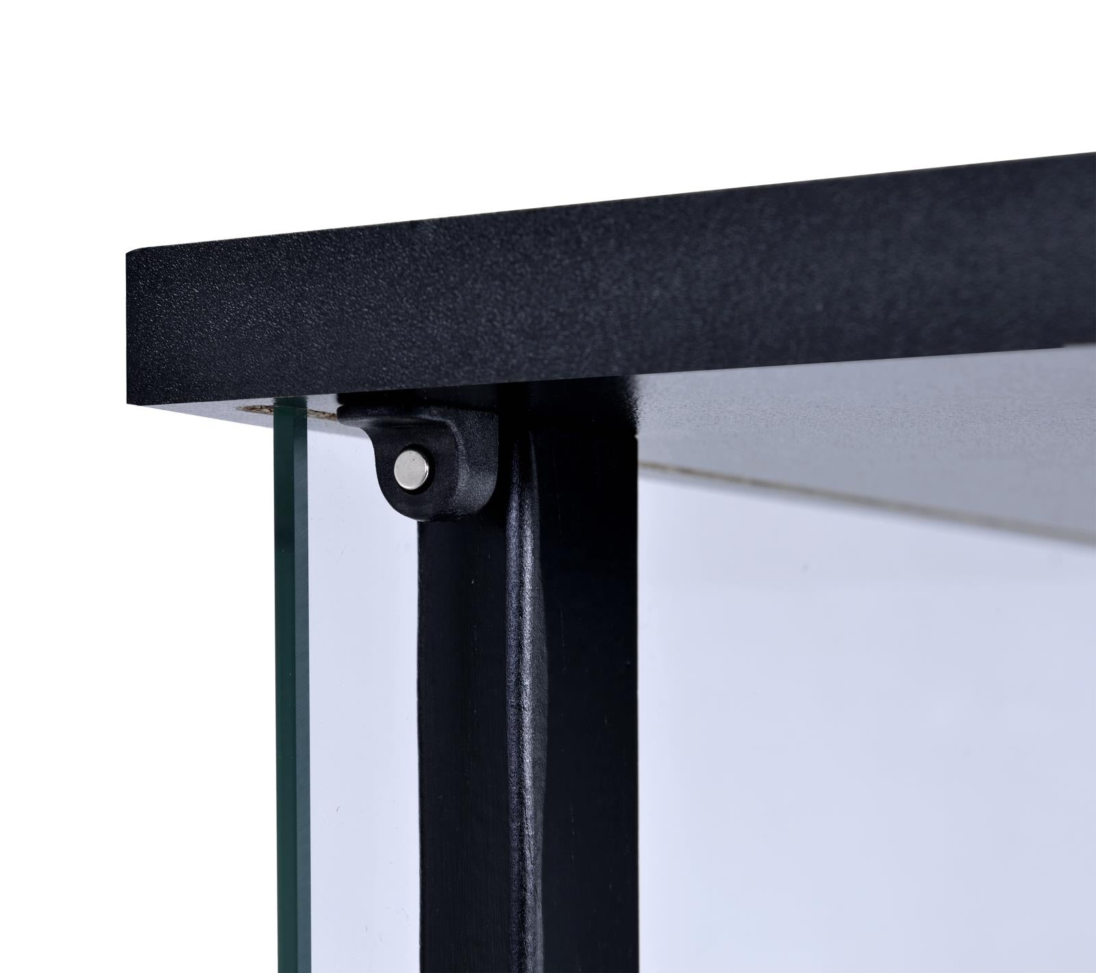 Cyclamen Black/Clear 4-Shelf Glass Curio Cabinet - 950171 - Luna Furniture - Dallas Store