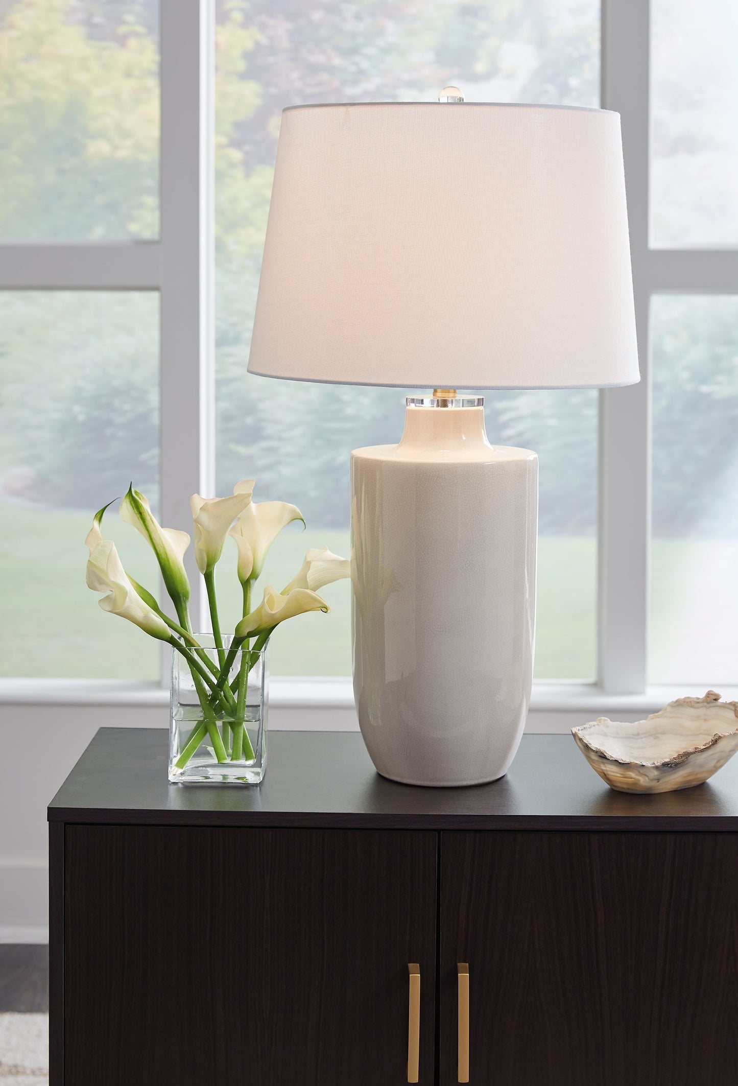 Cylener Off White Table Lamp - L100794 - Luna Furniture - Dallas Store