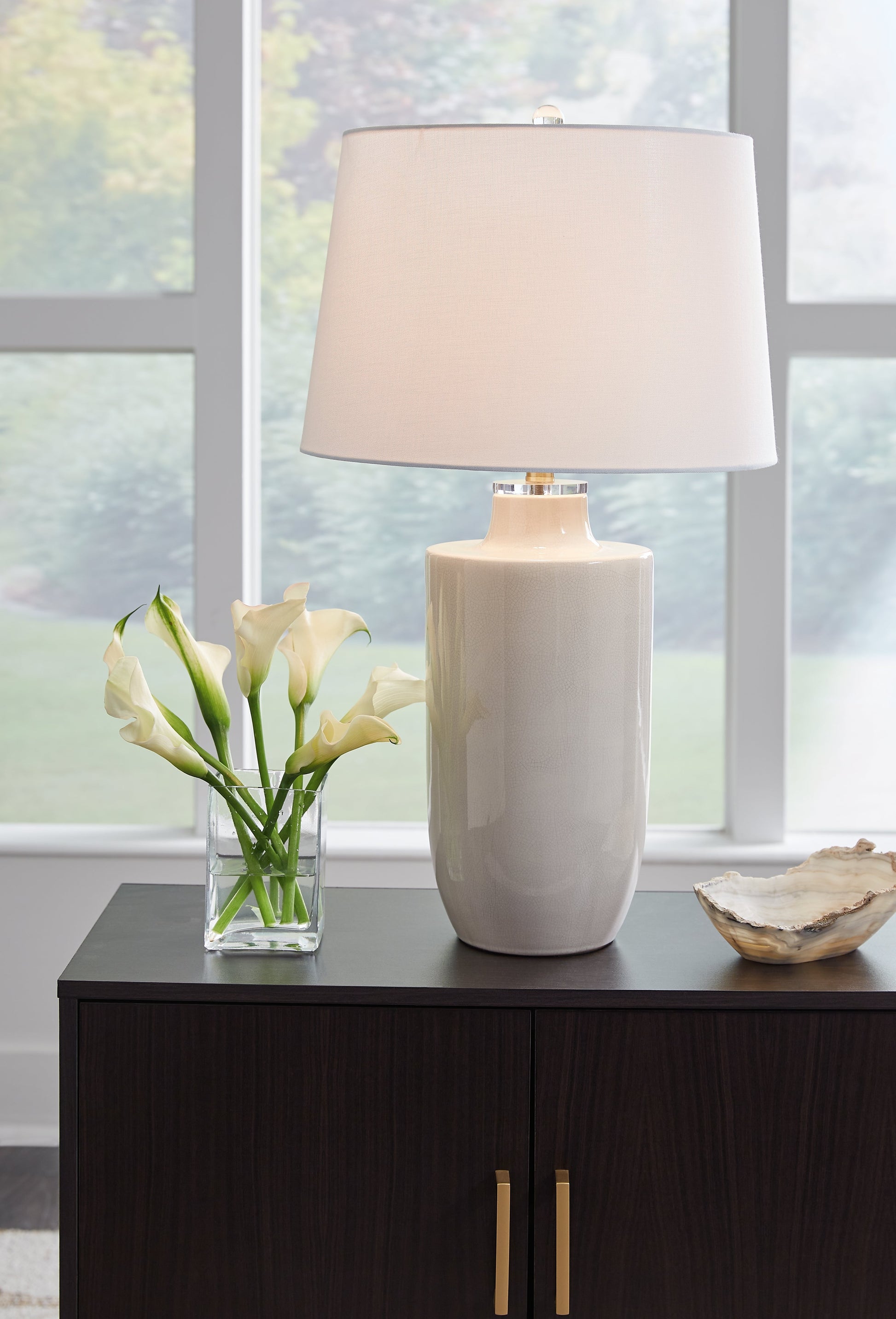 Cylener Off White Table Lamp - L100794 - Luna Furniture - Dallas Store