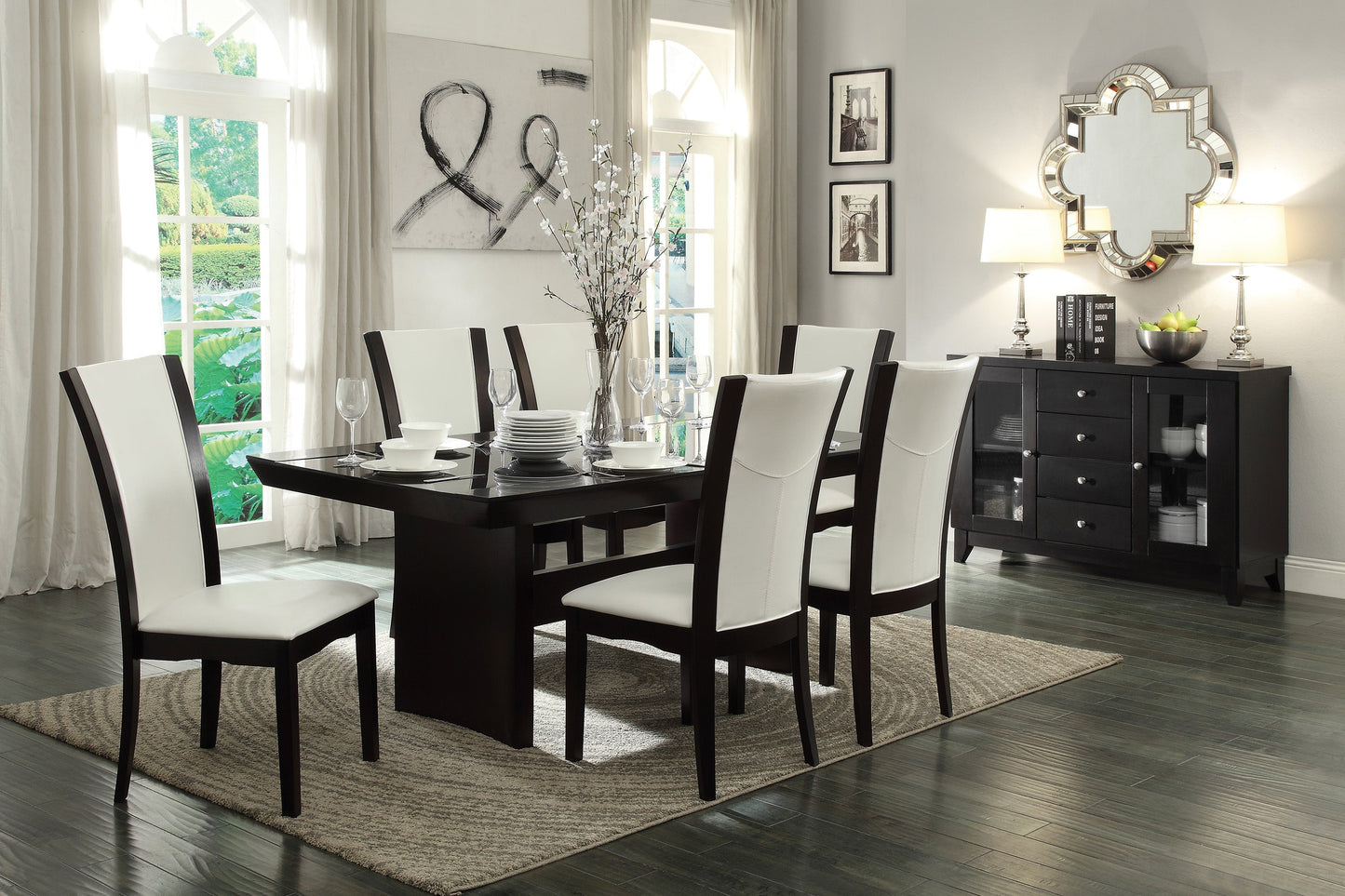 Daisy Dark Brown Server - 710-40 - Luna Furniture - Dallas Store