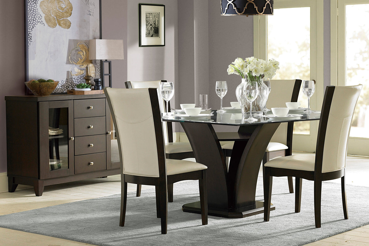Daisy Dark Brown Server - 710-40 - Luna Furniture - Dallas Store