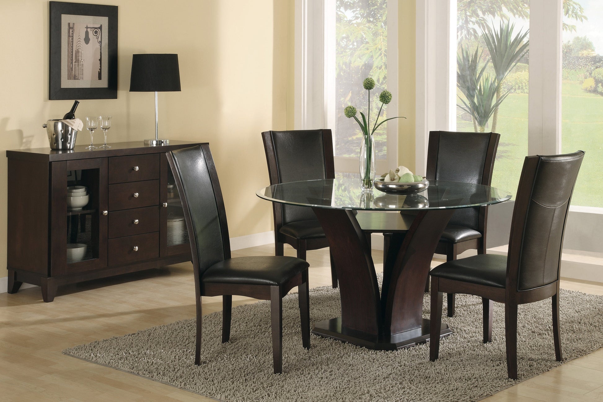 Daisy Dark Brown Side Chair, Set of 2 - 710S - Luna Furniture - Dallas Store