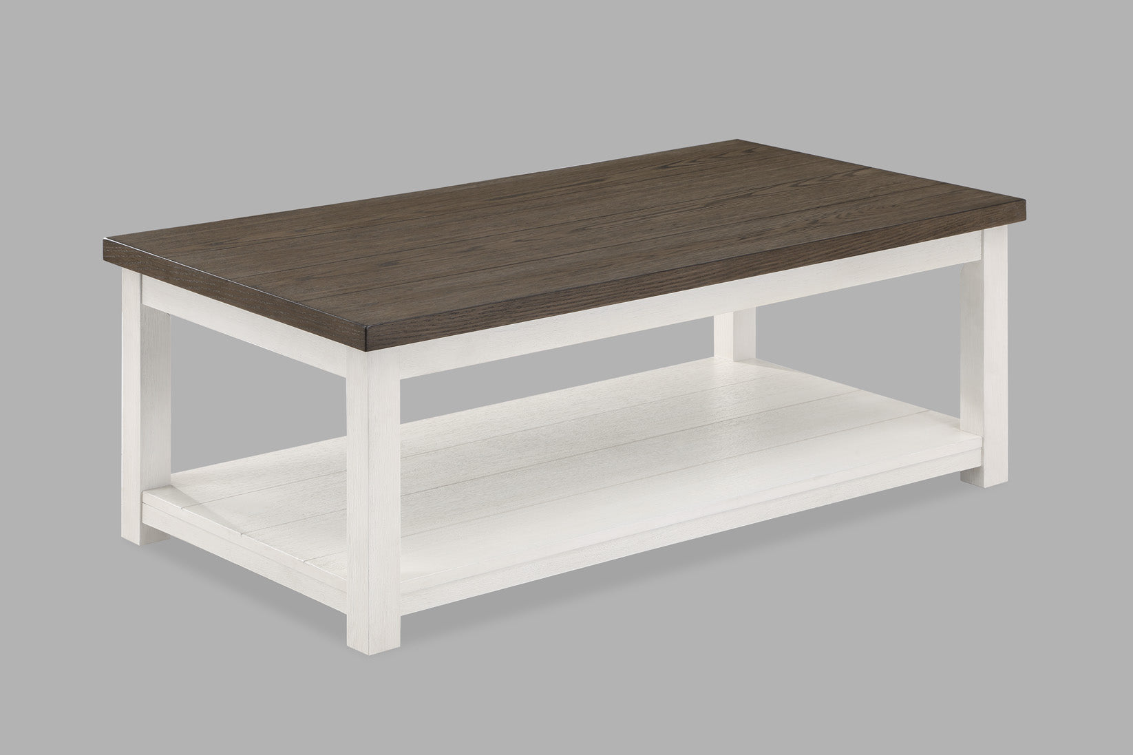 Dakota Chalk White Coffee Table with Casters - 3713CG-01 - Luna Furniture - Dallas Store
