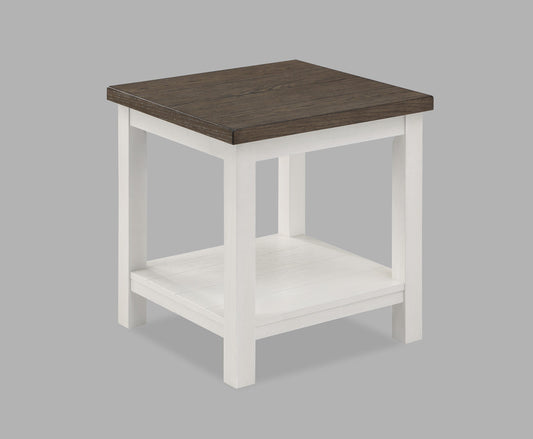 Dakota Chalk White End Table - 3713CG-02 - Luna Furniture - Dallas Store