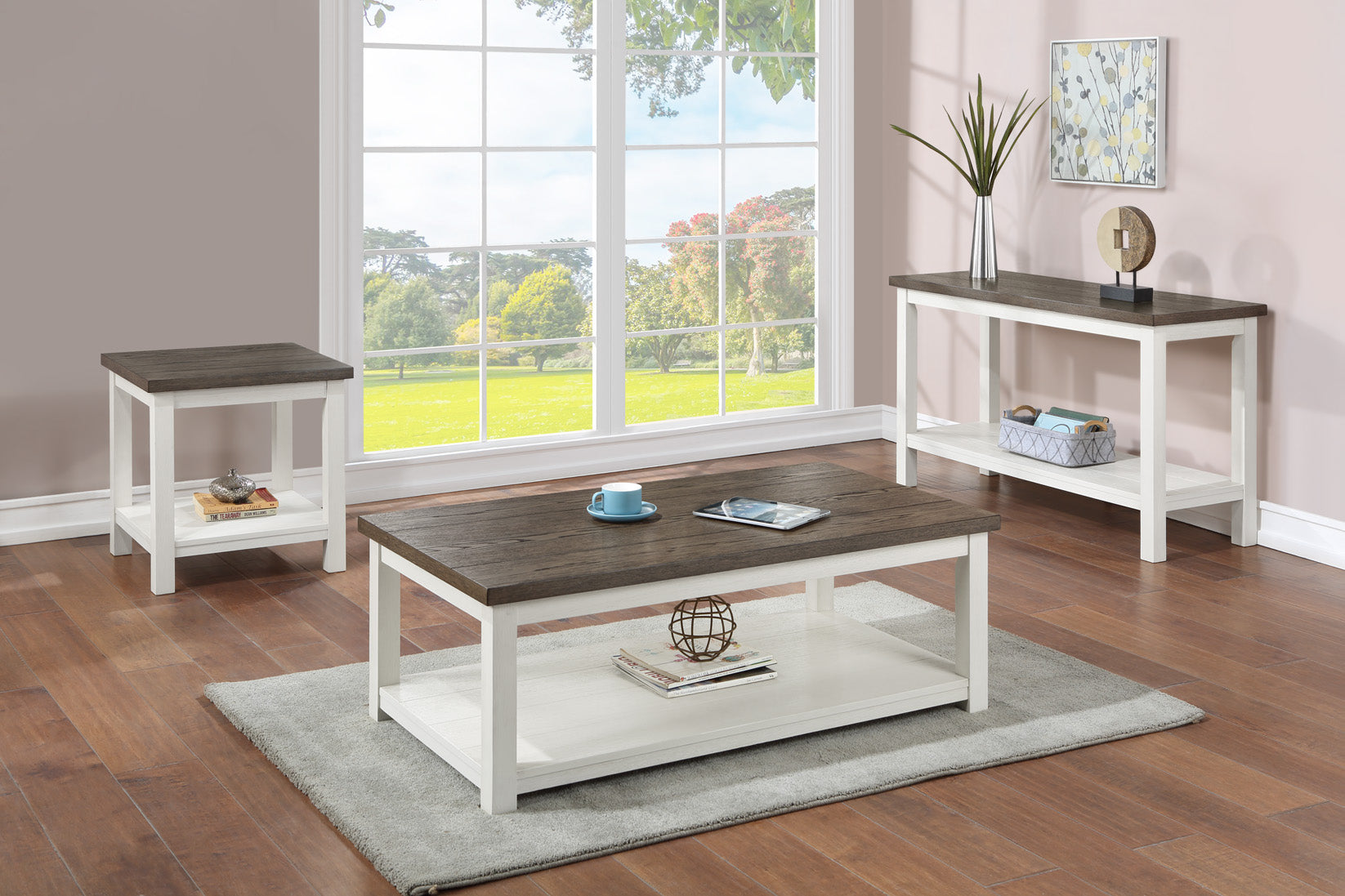 Dakota Chalk White End Table - 3713CG-02 - Luna Furniture - Dallas Store