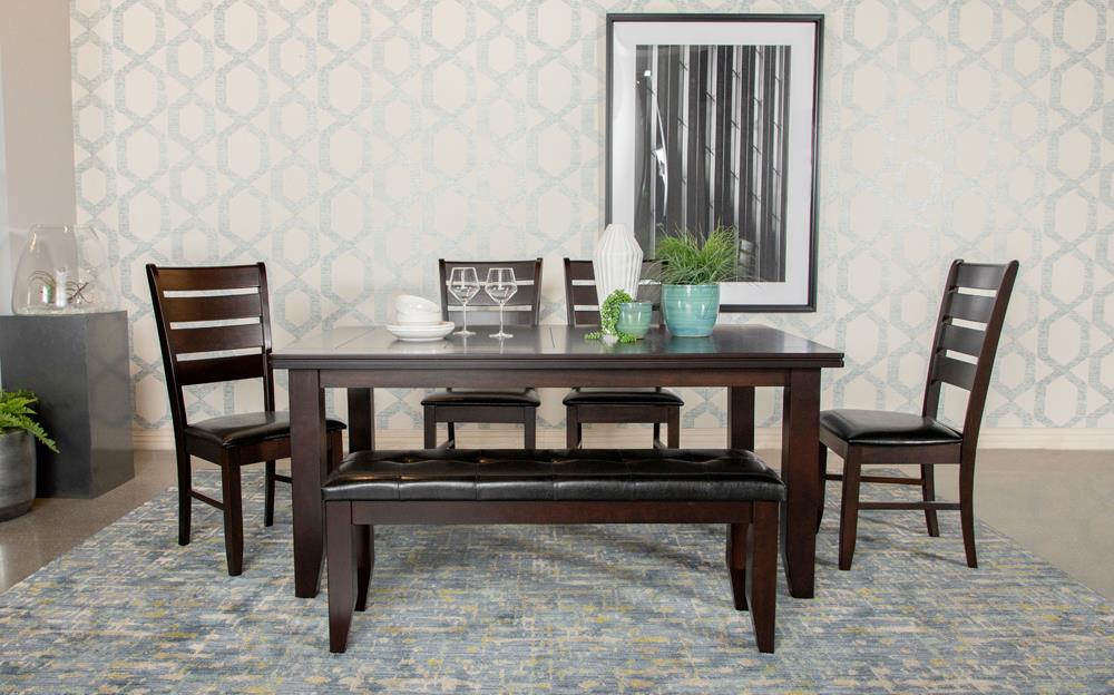 Dalila Cappuccino Rectangular Dining Table - 102721 - Luna Furniture - Dallas Store