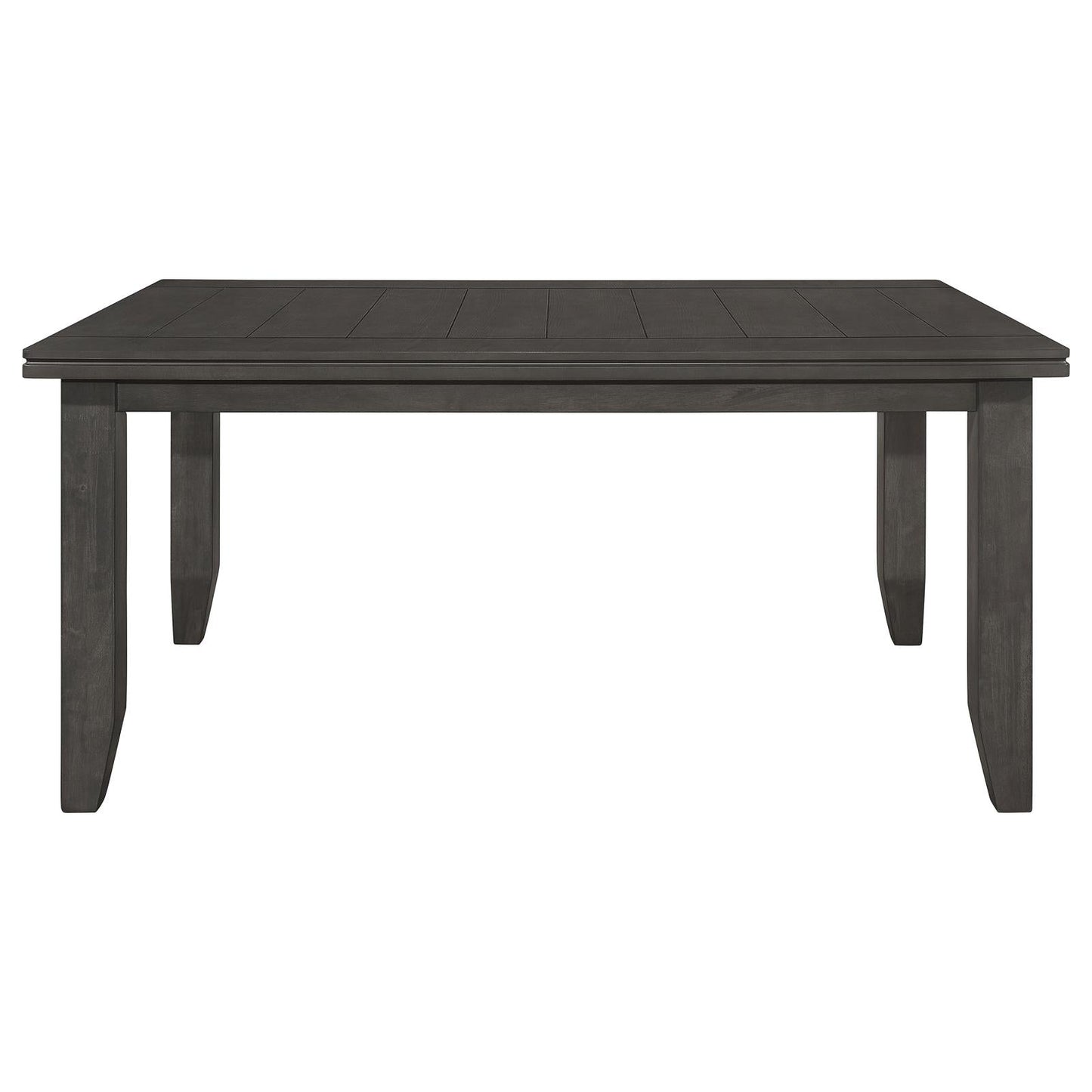Dalila Dark Gray Rectangular Plank Top Dining Table - 102721GRY - Luna Furniture - Dallas Store