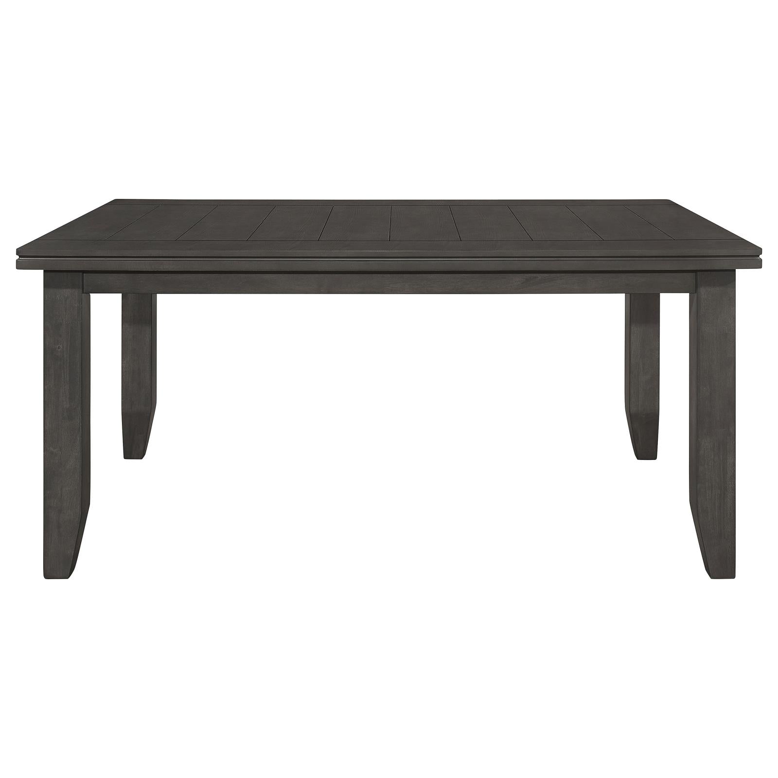 Dalila Dark Gray Rectangular Plank Top Dining Table - 102721GRY - Luna Furniture - Dallas Store