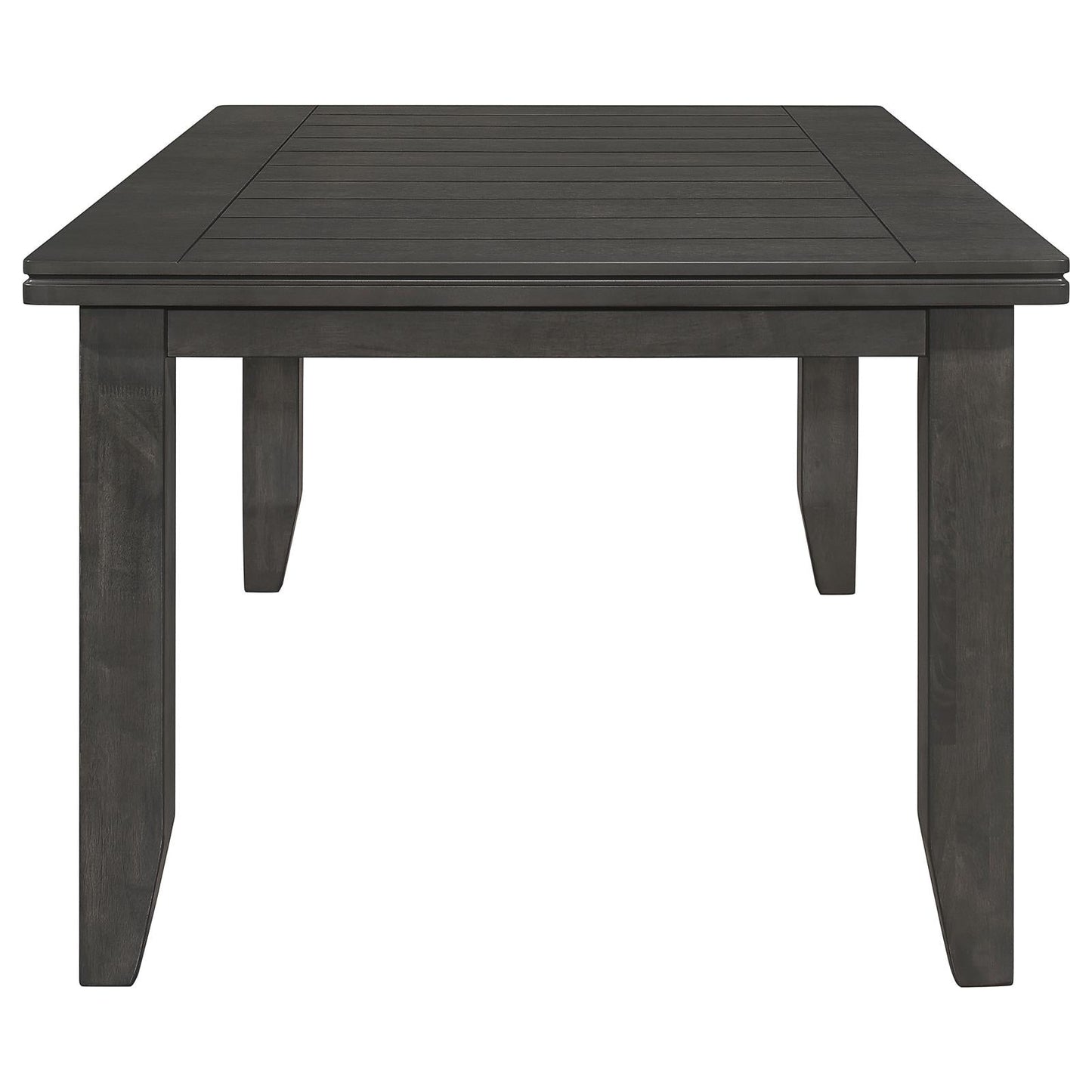 Dalila Dark Gray Rectangular Plank Top Dining Table - 102721GRY - Luna Furniture - Dallas Store