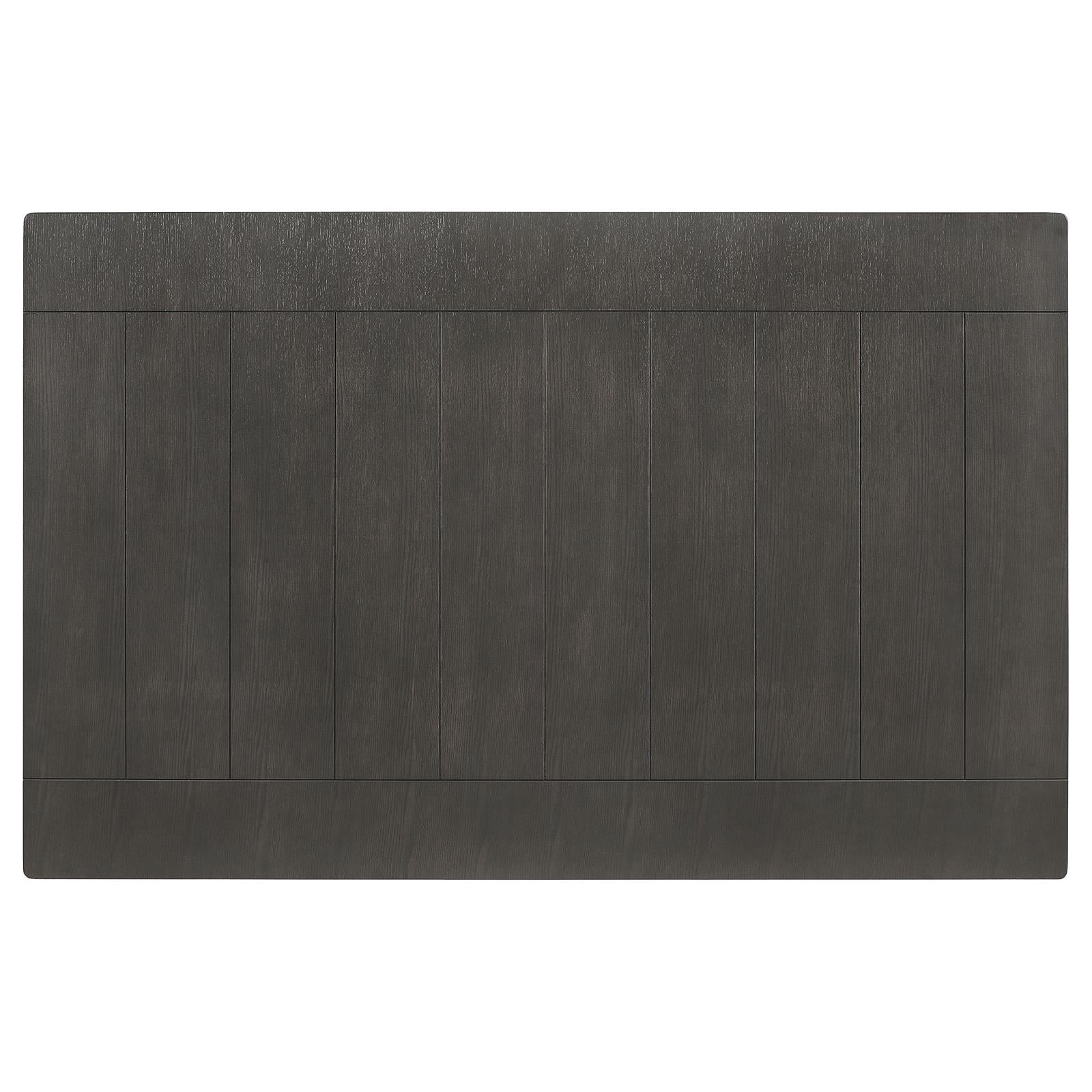 Dalila Dark Gray Rectangular Plank Top Dining Table - 102721GRY - Luna Furniture - Dallas Store