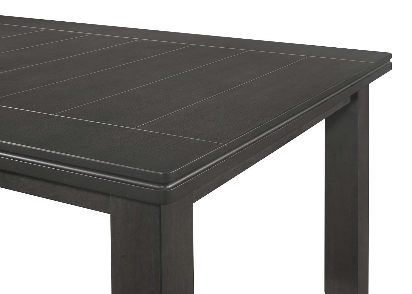 Dalila Dark Gray Rectangular Plank Top Dining Table - 102721GRY - Luna Furniture - Dallas Store