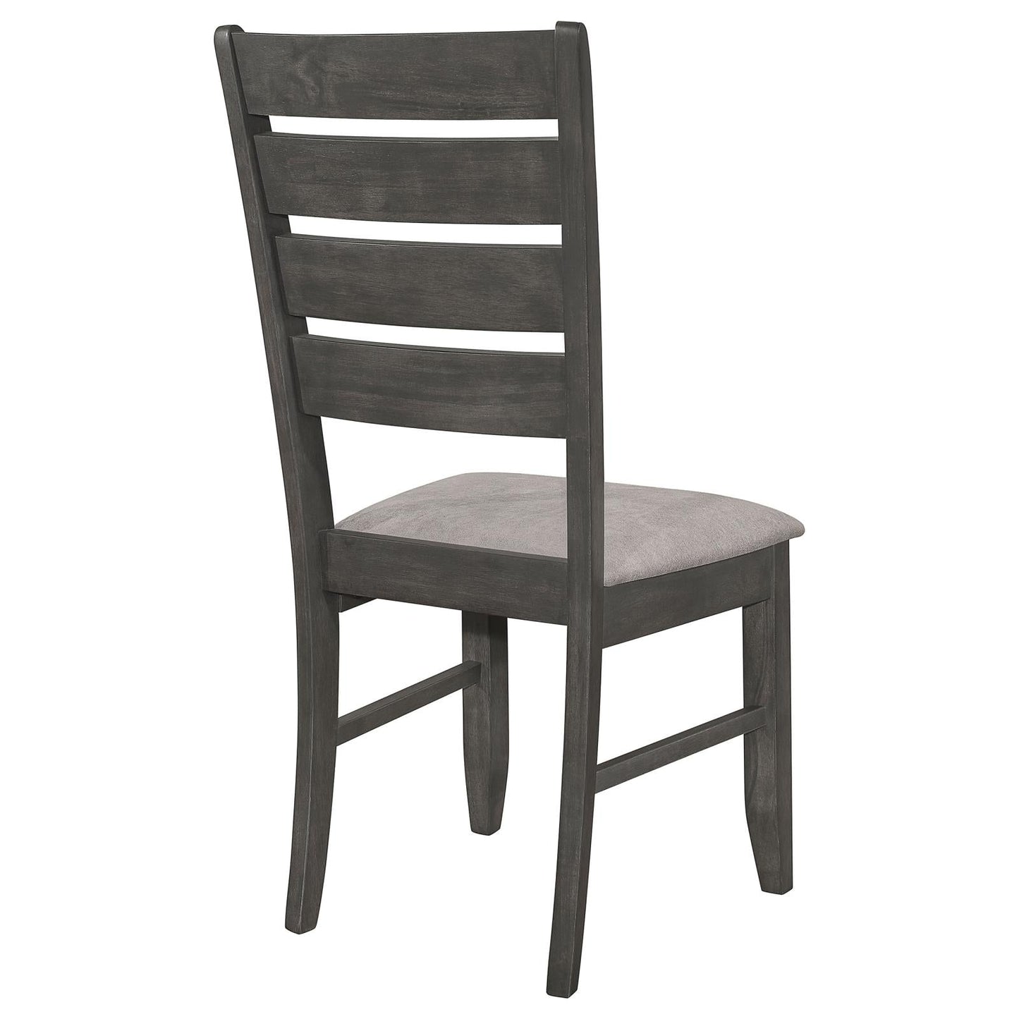 Dalila Gray/Dark Gray Ladder Back Side Chair, Set of 2 - 102722GRY - Luna Furniture - Dallas Store