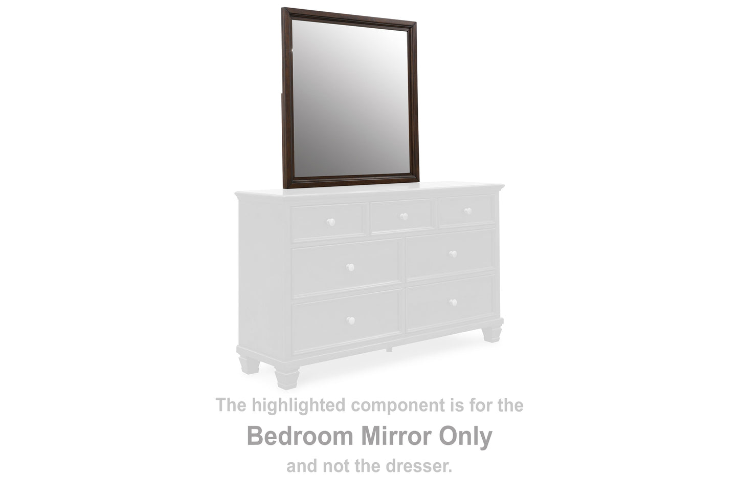 Danabrin Brown Bedroom Mirror (Mirror Only) - B685-36 - Luna Furniture - Dallas Store
