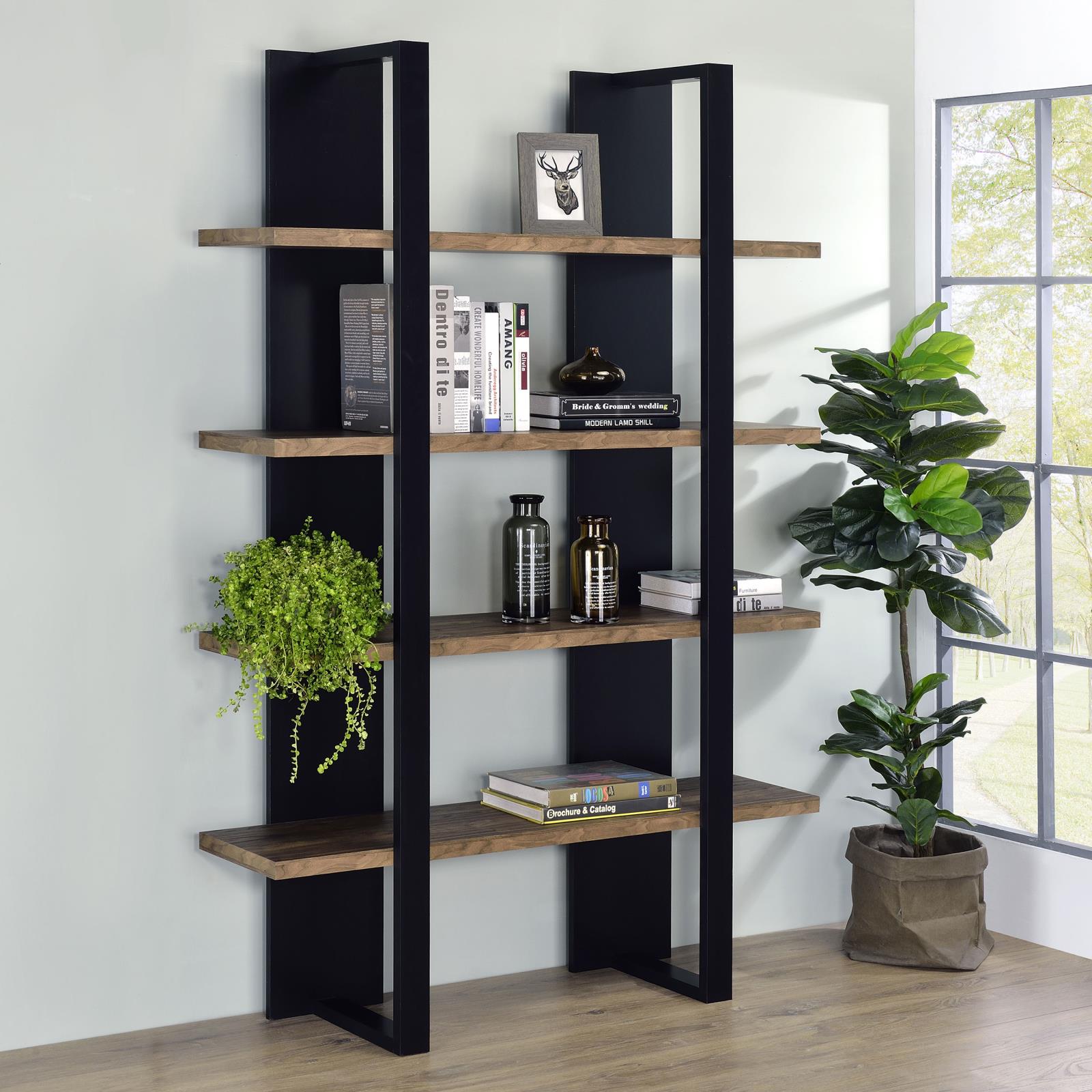 Danbrook Bookcase with 4 Full-length Shelves - 882036 - Luna Furniture - Dallas Store