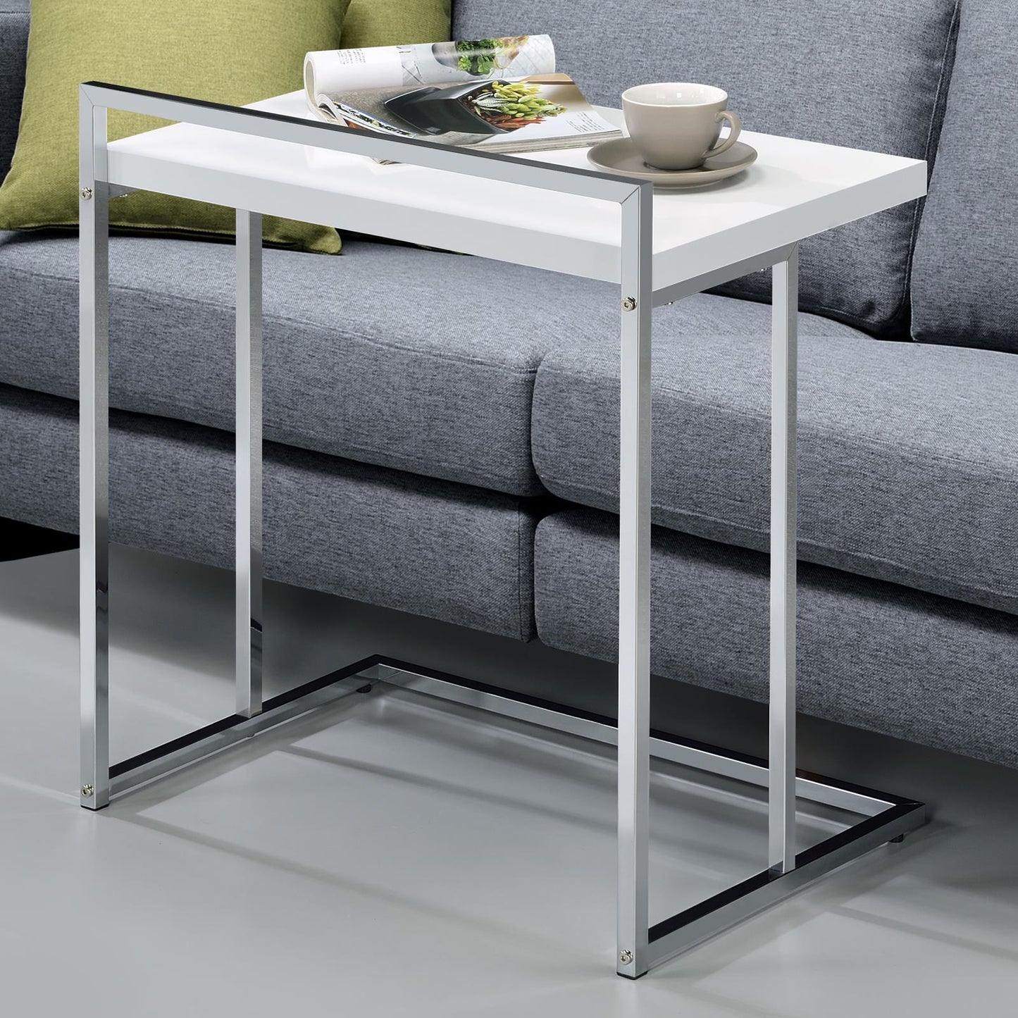 Dani Rectangular Snack Table with Metal Base - 936118 - Luna Furniture - Dallas Store