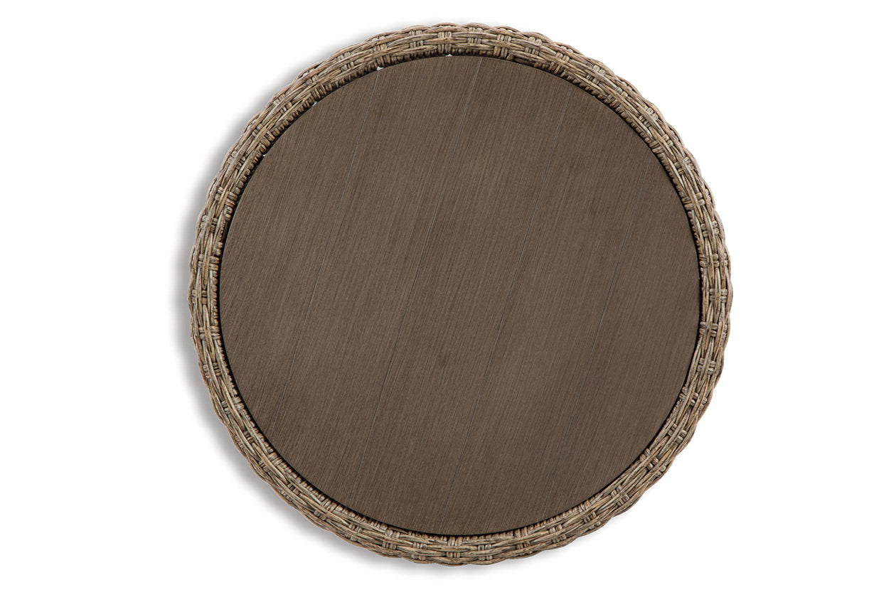 DANSON Beige Outdoor End Table - P505-706 - Luna Furniture - Dallas Store