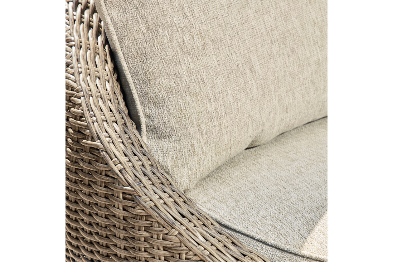DANSON Beige Swivel Lounge with Cushion, Set of 2 - P505-821 - Luna Furniture - Dallas Store