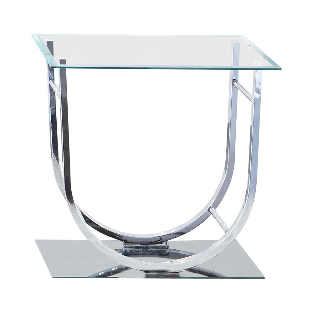 Danville U-Shaped End Table Chrome - 704987 - Luna Furniture - Dallas Store