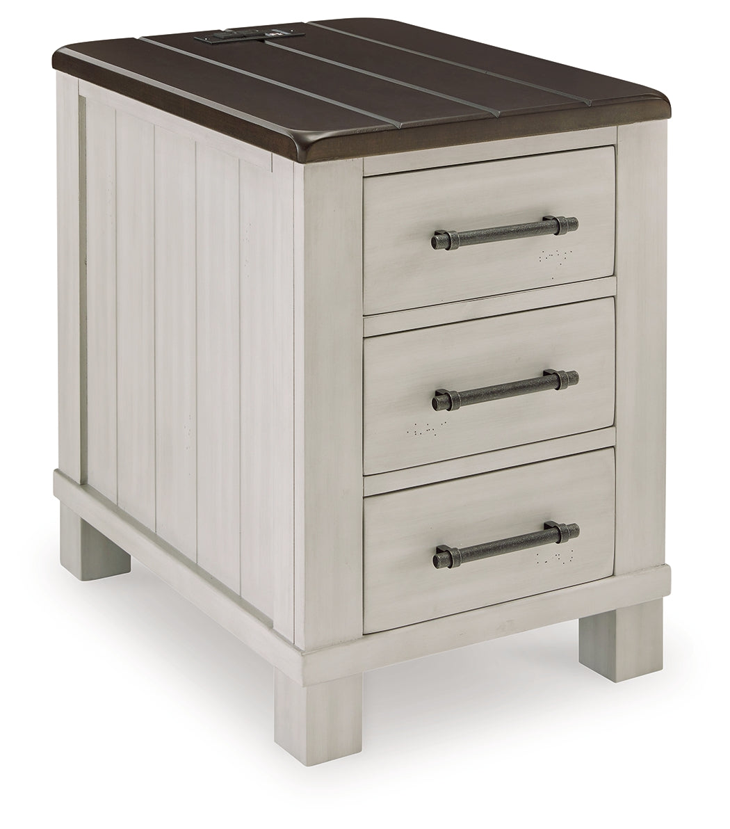 Darborn Gray/Brown Chairside End Table - T796-7 - Luna Furniture - Dallas Store