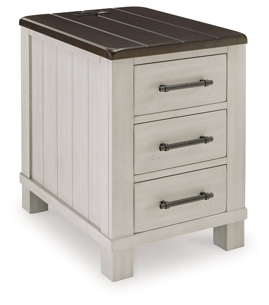 Darborn Gray/Brown Chairside End Table - T796-7 - Luna Furniture - Dallas Store