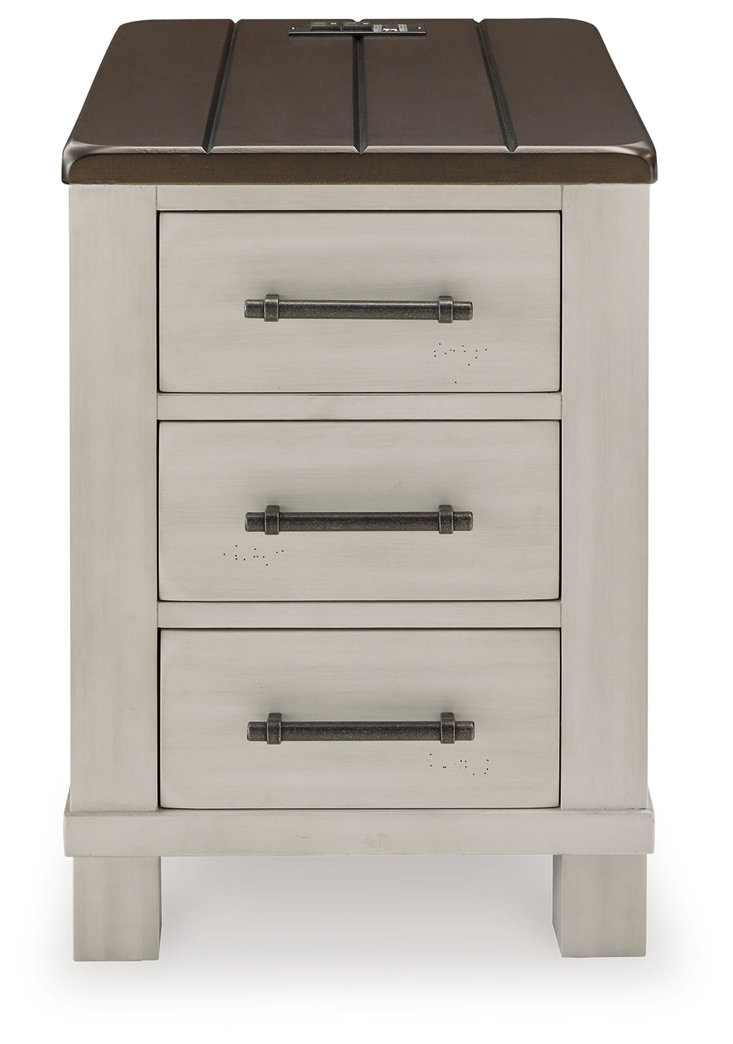 Darborn Gray/Brown Chairside End Table - T796-7 - Luna Furniture - Dallas Store