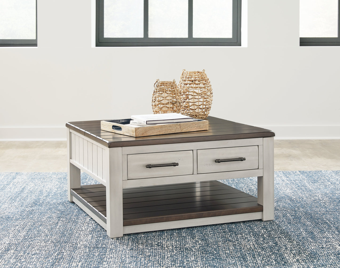 Darborn Gray/Brown Lift Top Coffee Table - T796-00 - Luna Furniture - Dallas Store