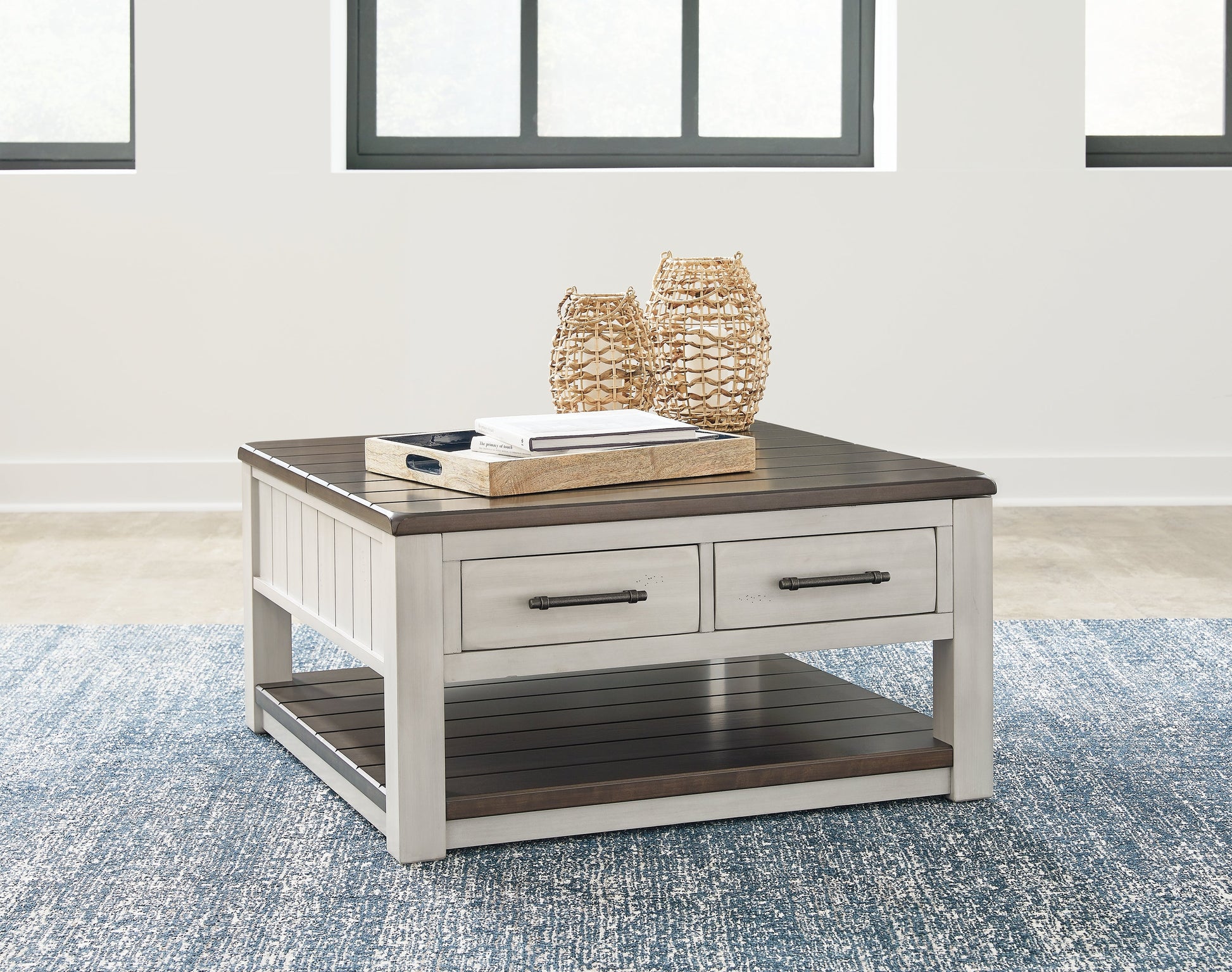 Darborn Gray/Brown Lift Top Coffee Table - T796-00 - Luna Furniture - Dallas Store