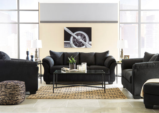 Darcy Black Living Room Set - SET | 7500838 | 7500835 - Luna Furniture - Dallas Store