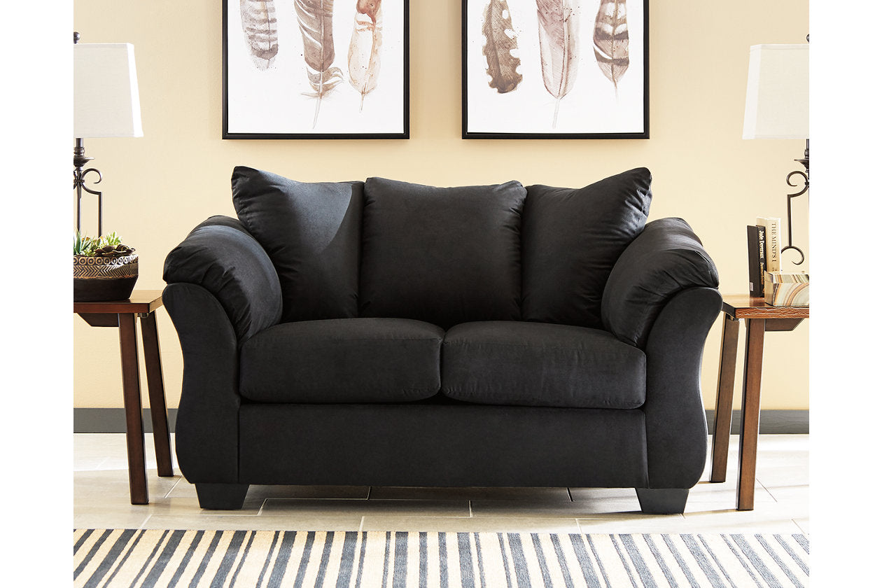 Darcy Black Loveseat - 7500835 - Luna Furniture - Dallas Store