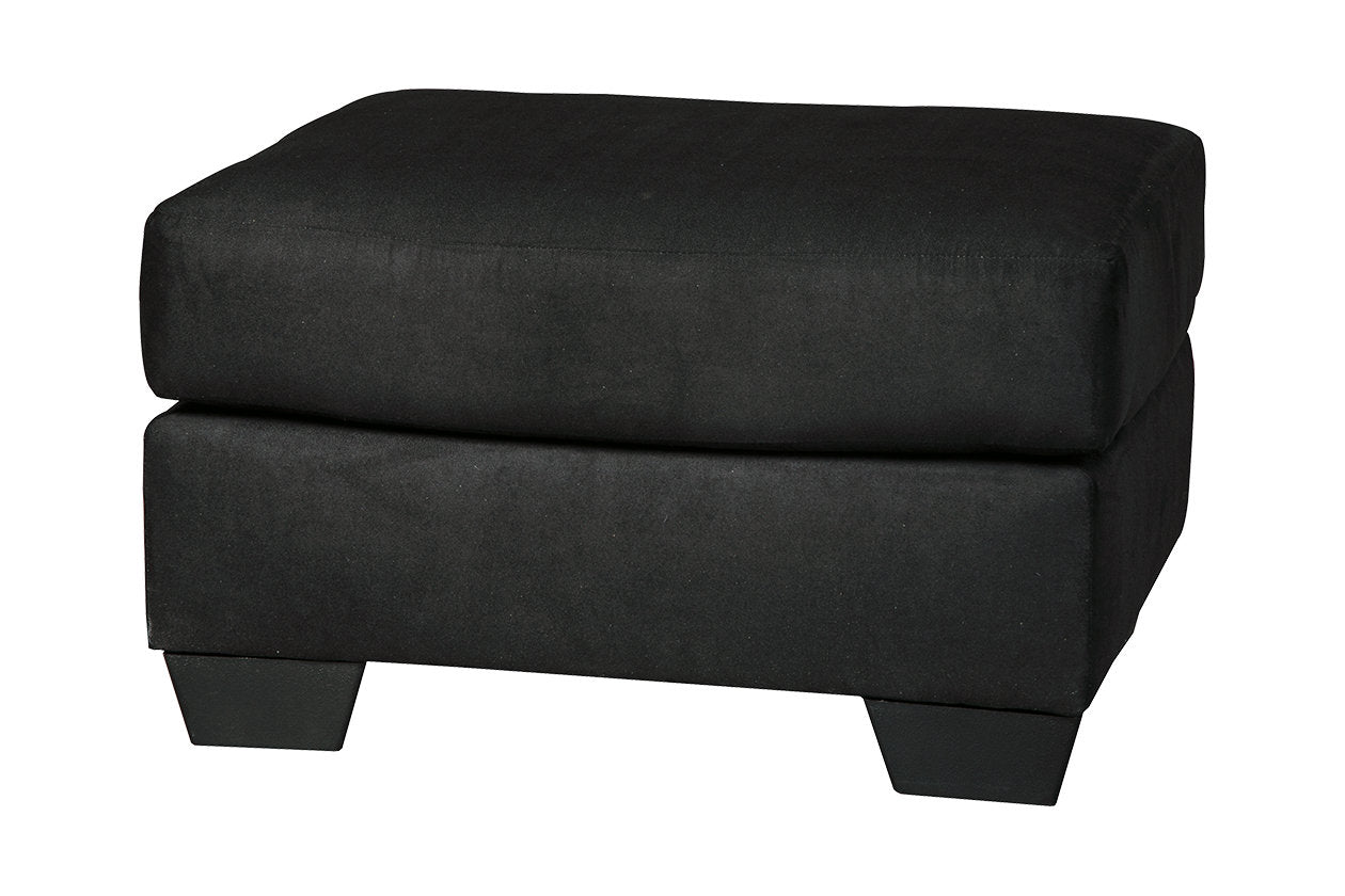 Darcy Black Ottoman - 7500814 - Luna Furniture - Dallas Store