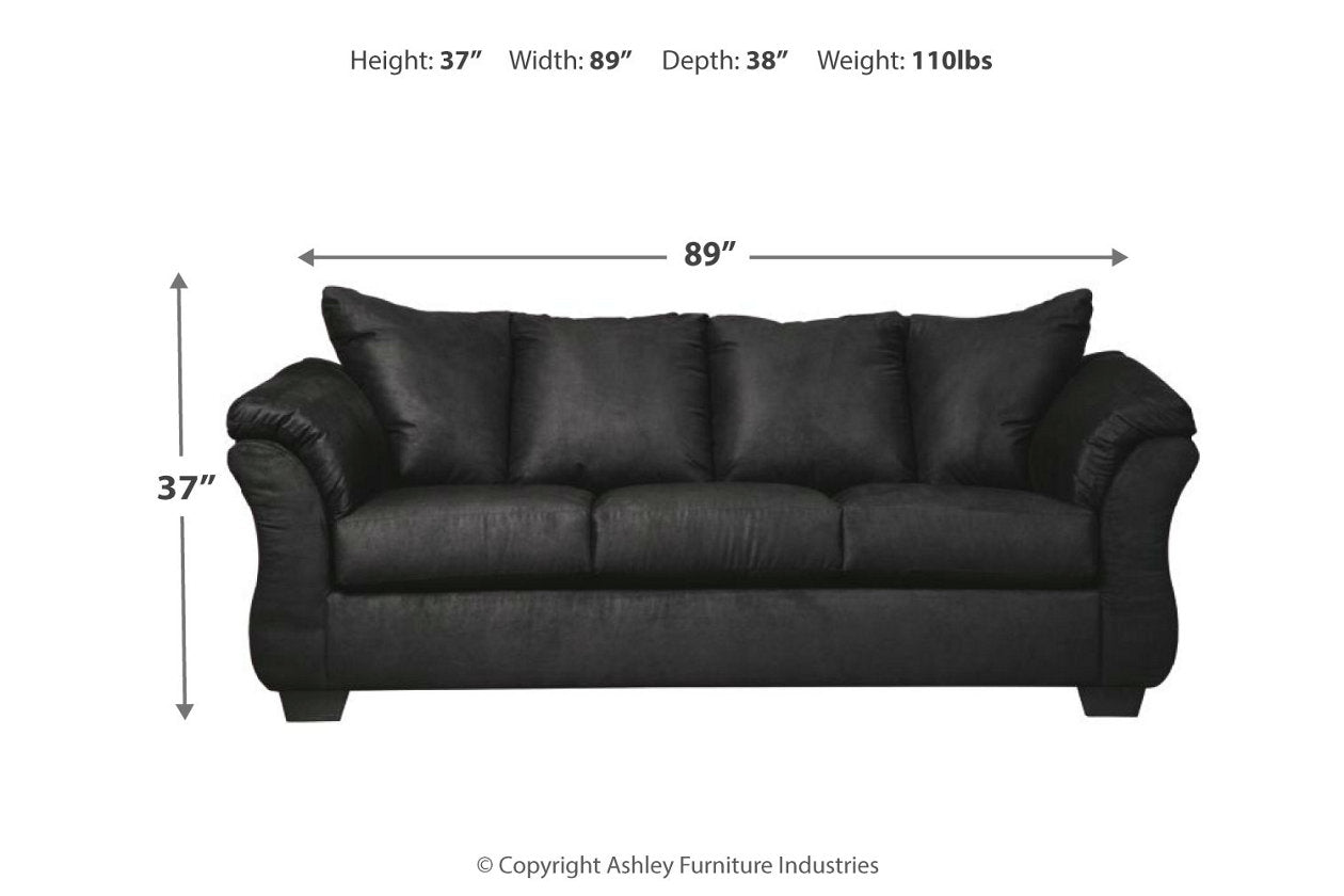 Darcy Black Sofa - 7500838 - Luna Furniture - Dallas Store