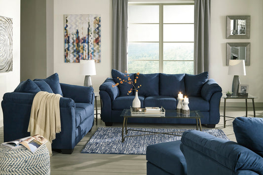 Darcy Blue Living Room Set - SET | 7500738 | 7500735 | 7500725 - Luna Furniture - Dallas Store