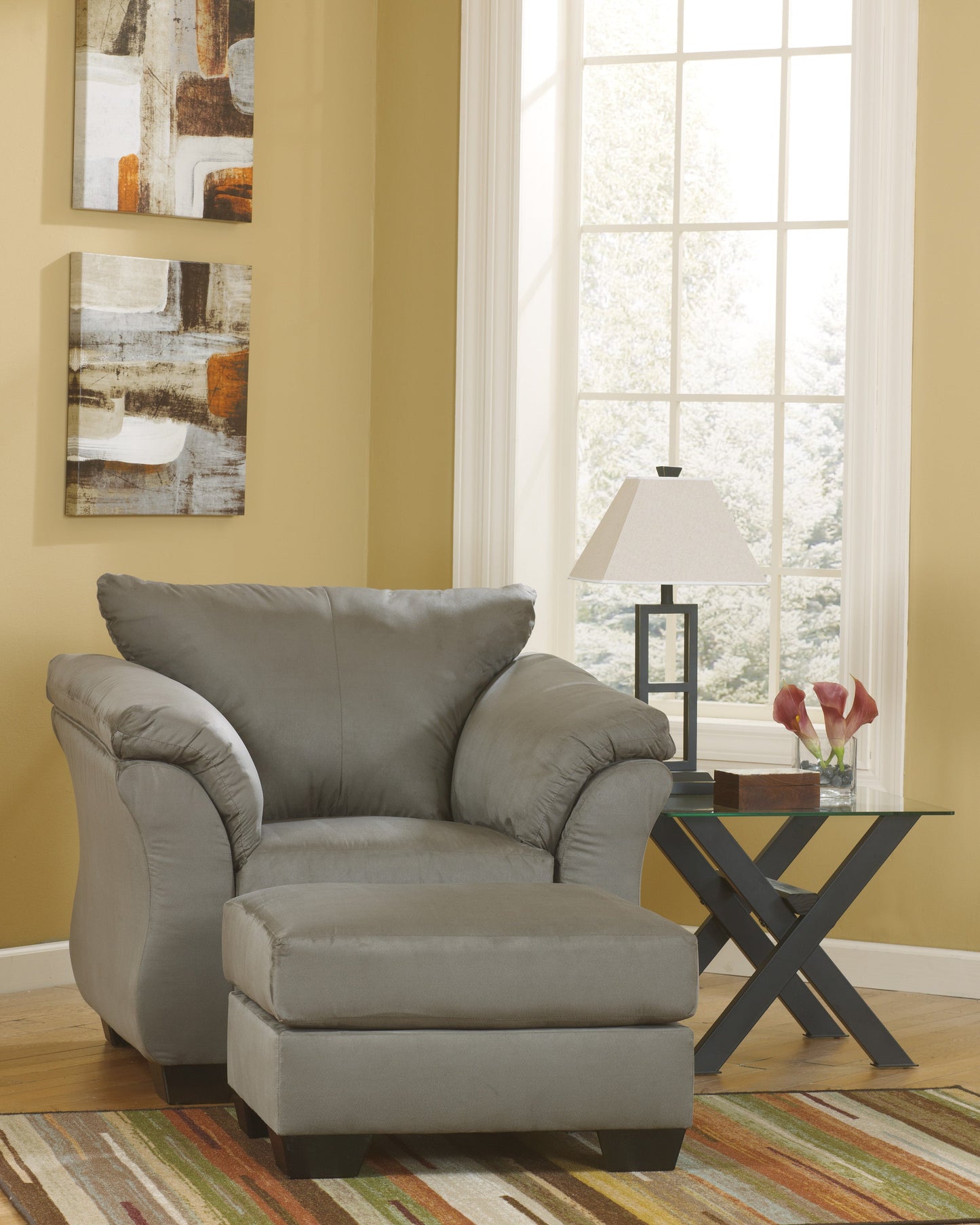 Darcy Cobblestone Living Room Set - SET | 7500538 | 7500535 | 7500520 | 7500525 | 7500514 - Luna Furniture - Dallas Store