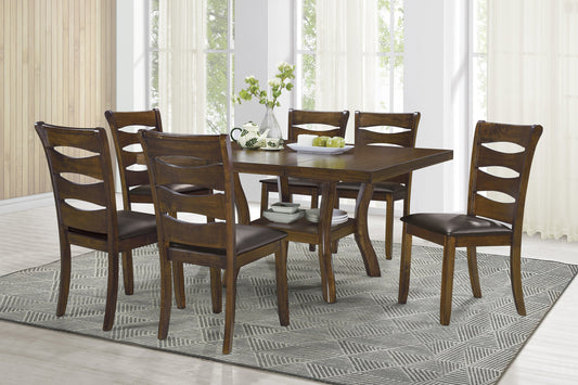 Darla Brown Extendable Dining Set - SET | 5712-54 | 5712-54B | 5712S(2) - Luna Furniture - Dallas Store