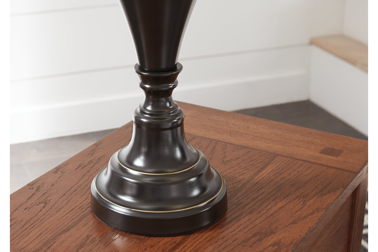 Darlita Bronze Finish Table Lamp, Set of 2 - L204024 - Luna Furniture - Dallas Store