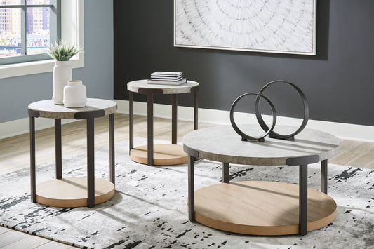 Darthurst Light Brown Table (Set of 3) - T383-13 - Luna Furniture - Dallas Store