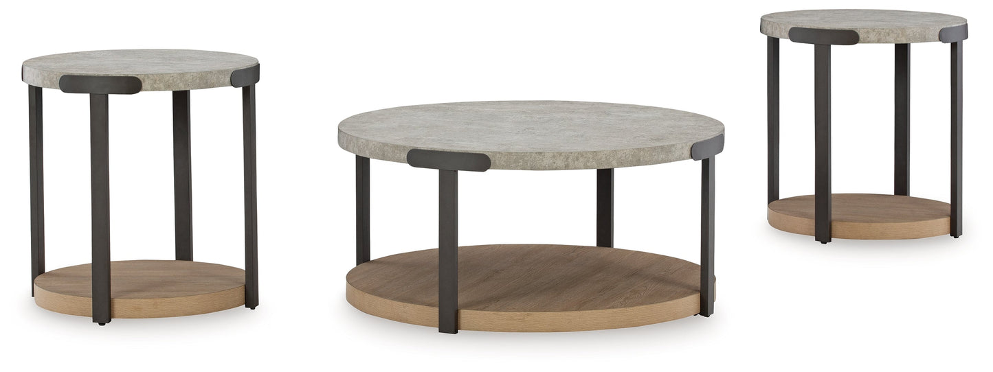 Darthurst Light Brown Table (Set of 3) - T383-13 - Luna Furniture - Dallas Store