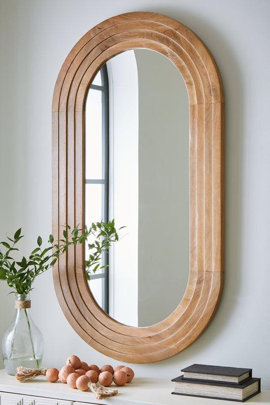Daverly Brown Accent Mirror - A8010326 - Luna Furniture - Dallas Store