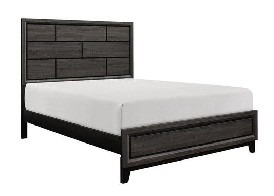 Davi Gray Queen Panel Bed - SET | 1645-1 | 1645-3 - Luna Furniture - Dallas Store