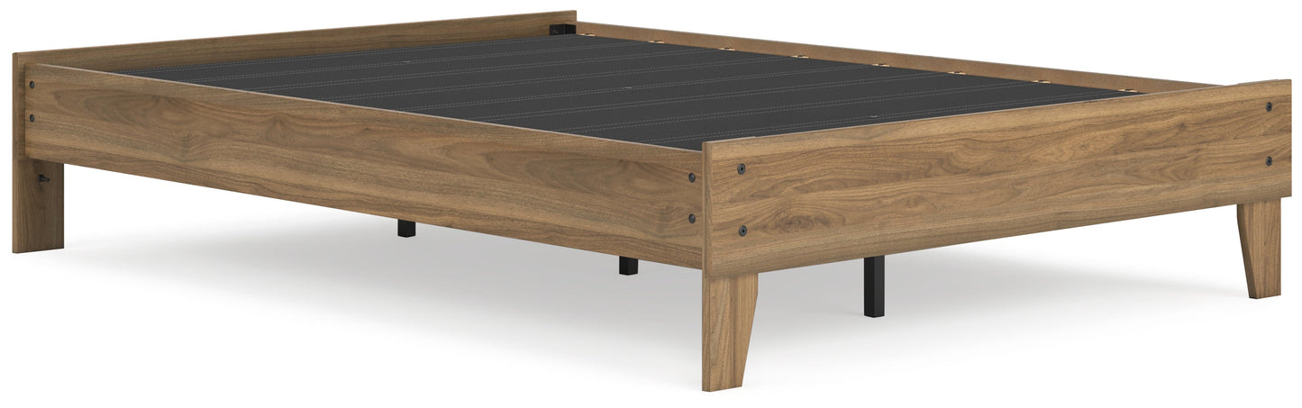 Deanlow Honey Full Platform Bed - EB1866-112 - Luna Furniture - Dallas Store