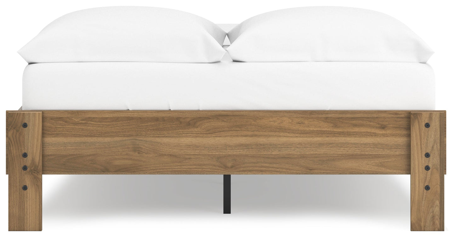 Deanlow Honey Full Platform Bed - EB1866-112 - Luna Furniture - Dallas Store