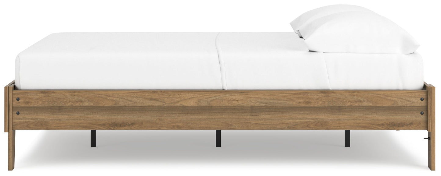 Deanlow Honey Full Platform Bed - EB1866-112 - Luna Furniture - Dallas Store